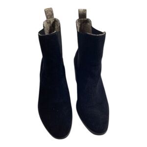 BAND OF GYPSIES Shadow Ankle Boots‎ Boho Black Corduroy Booties Women's Size 8